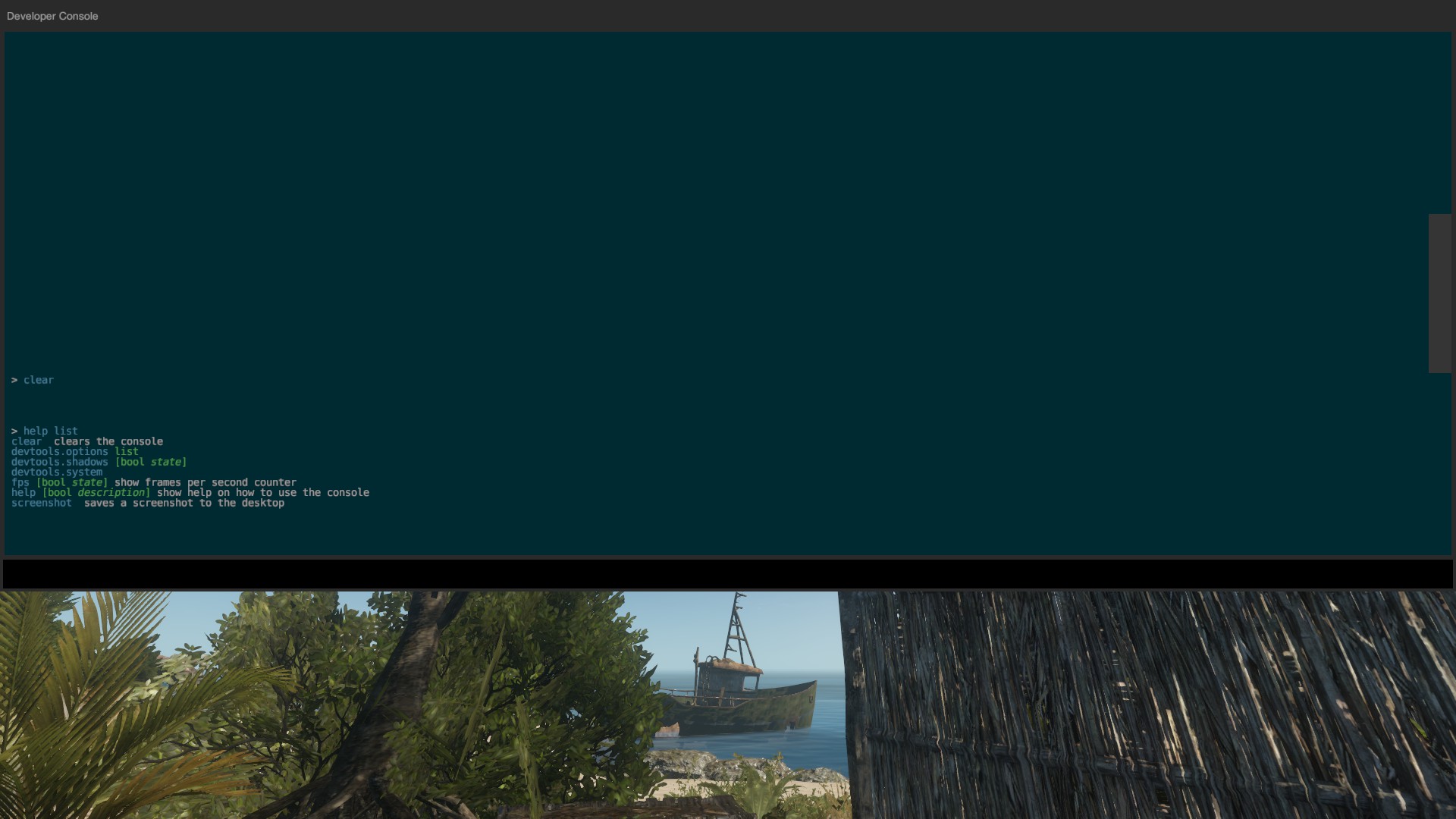 Developer Console Stranded Deep Wiki Fandom