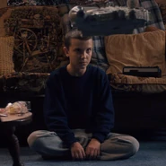 Levitating Mike's toy Millenium Falcon