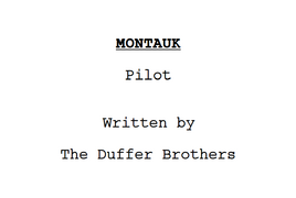 Pilot script