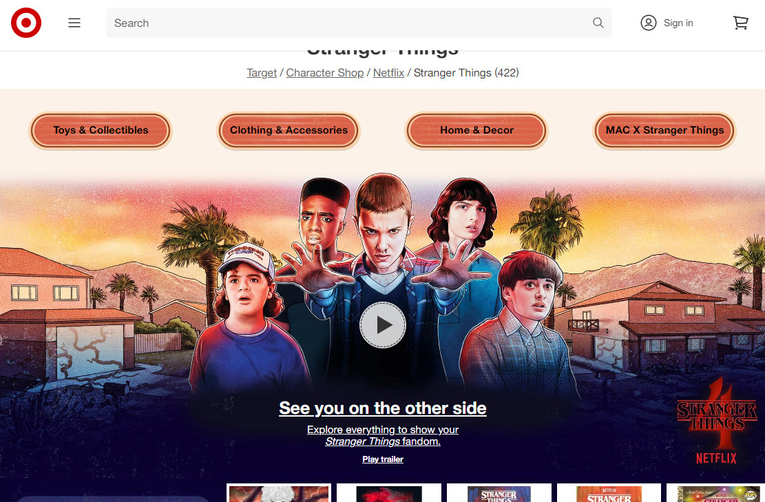 Target x stranger things cheap