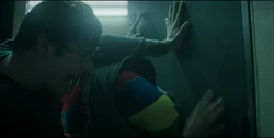 Will struggling to hold the door