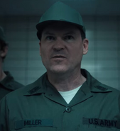 Miller in "The Massacre at Hawkins Lab".