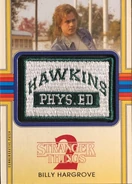 2019 Topps Stranger Things 2 Billy Hargrove Hawkins Phys. Ed Patch.