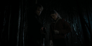Nancy and Jonathan putting a deer out of its misery.