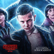 Eleven from the Halloween Horror Nights poster.