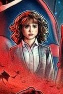 Nancy on the main season 4 poster.