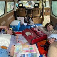 Relaxing in the Van