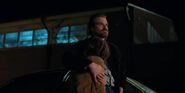 Hopper comforting Joyce who is devastated over Bob's death.