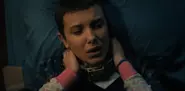 Eleven being forced to wear the electroshock collar.