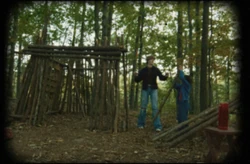 Will and Jonathan building Castle Byers