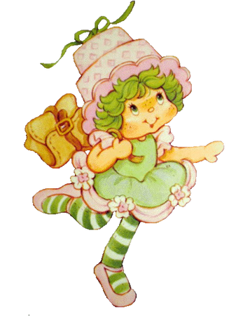 Lime chiffon strawberry shortcake doll top