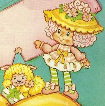 Peach blush strawberry shortcake doll top