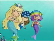 Seaberry Mermaid with Blueberry and Rainbow