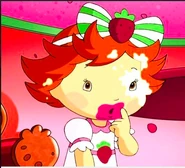Baby Strawberry messy face