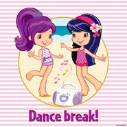 Cherry Jam and Plum Puddin' dance to the radio.