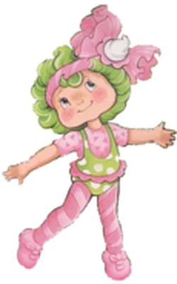 Poupée Vintage Lime Chiffon / Strawberry Shortcake - Kenner Avec Accessoires