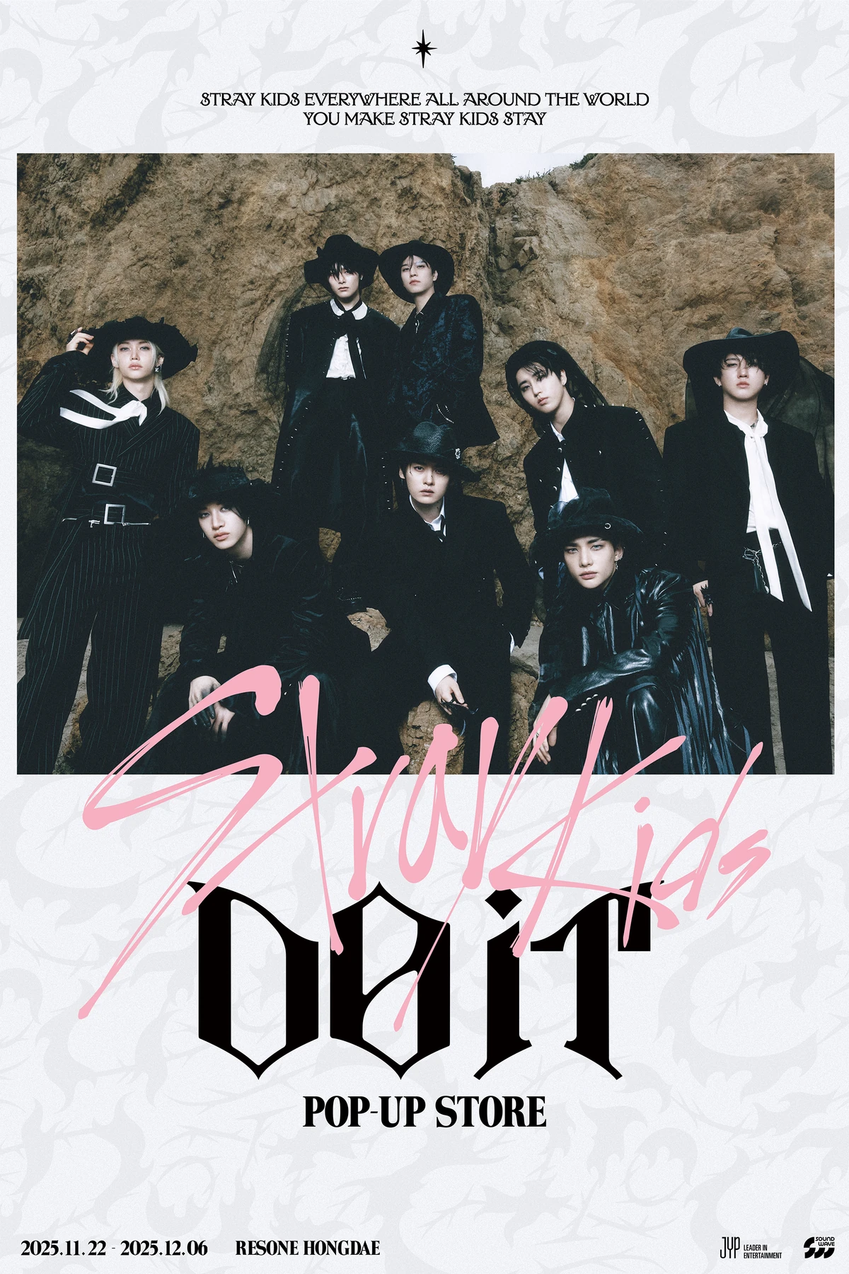 StrayKids POP UP DO IT ジップアップ フーディー ON HAND] Stray Kids DO IT POP-UP STORE OFFICIAL MD ZIP-UP HOODIE