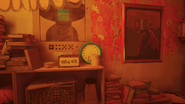 Broken clock. Clementine's apartment