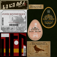 Bottles labels