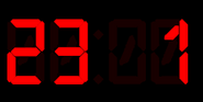 Digital clock texture