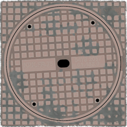 Manhole cover texture