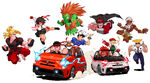 Abarth x Street Fighter: collaboration art by Teru By M