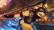 SFXT's training mode selection screen sees Ibuki running on Mishima Estate's rooftop.