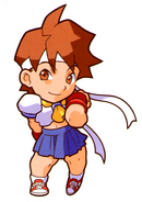 Sakura in Pocket Fighter.