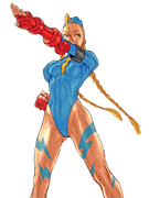 Cammy in C, A or P Groove from Capcom vs. SNK 2
