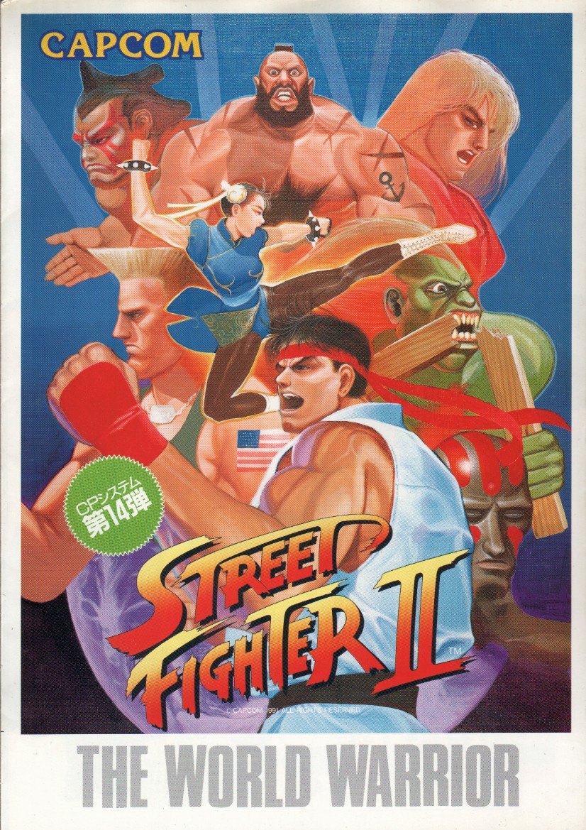 Bonecos do Jogo Street Fighter anos 90 sendo Ryu, Zangi