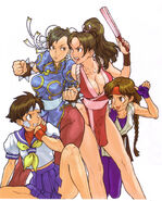 Promo art. (Capcom vs. SNK 2: Mark of the Millennium 2001)