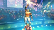 El Fuerte initiates his Giga Buster in Super Street Fighter IV, against Ken.