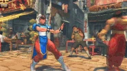 Gif animation of Chun-Li using Kikosho against Guy in Ultra Street Fighter IV.