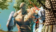 Sagat's appearance in Street Fighter X Tekken.