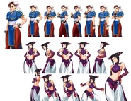 Project X Zone: Chun-Li and Juri.