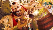 R. Mika in Zangief's Birthday Illustration.
