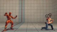 Dhalsim's extended limbs activating Yami Shigure
