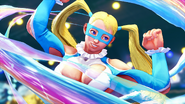 R. Mika's Victory Pose in Street Fighter V.