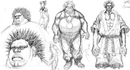 Early concept arts for Rufus design.