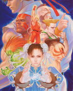 Super Street Fighter II Turbo: Promo art by Kinu Nishimura.