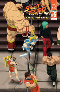 Zangief featured in a variant cover for issue #5 of Street Fighter Unlimited by UDON.