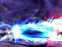 Shinku Hadoken in Tatsunoko vs. Capcom on the ground...