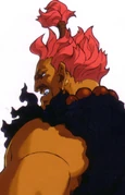 Akuma's portrait in Street Fighter EX.