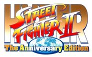 Hyper Street Fighter II's logo.