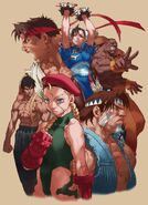 Street Fighter II Collection artwork by Edayan.