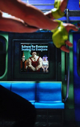 Andore Jr. on the train poster in Street Fighter 6 World Tour mode