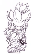 Chibi Akuma art by Kinu Nishimura.