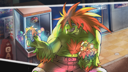 Street Fighter II - Blanka Key Master Setup - Timeless Cel Gallery