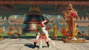 Ibuki performing aV-Trigger Cancel against Cammy.