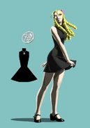 Concept art of alternate costume.